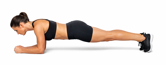 Unterarmstütz Plank zur Kräftigung von Rumpf, Rücken und Bauchmuskulatur für stabile Körpermitte und gesunden Rücken